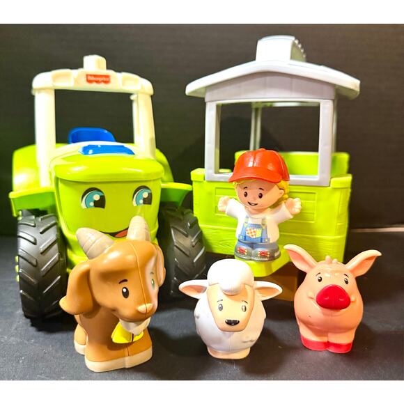 Fisher-Price Little People® Caring for Animals Tractor farmer 3 animals sounds - Picture 6 of 6